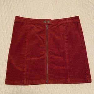 Corduroy Mini Skirt